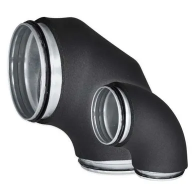 PÕLV EUROPLAST EELISOLEERITUD METALLIST 90°- Ø100MM