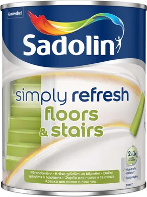 PÕRANDAVÄRV SADOLIN SIMPLY REFRESH BC 0,84L LÄBIPAISTEV POOLMATT