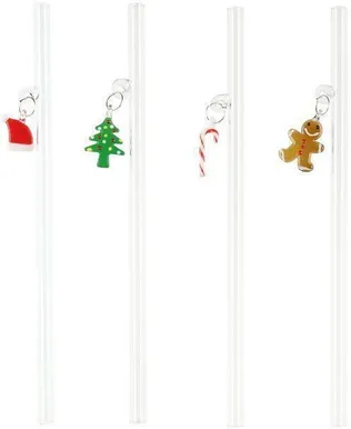 KLAASIST KÕRRED DEKORATSIOONIGA 20CM, 4TK