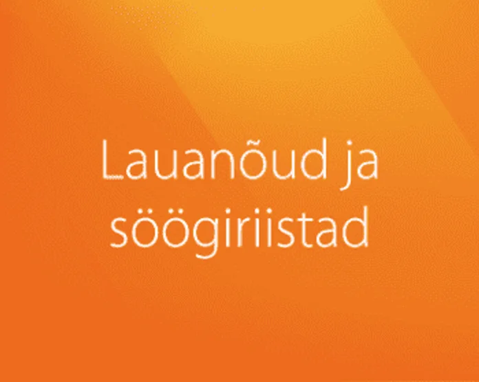 Kategooria pilt: Lauanõud ja söögiriistad